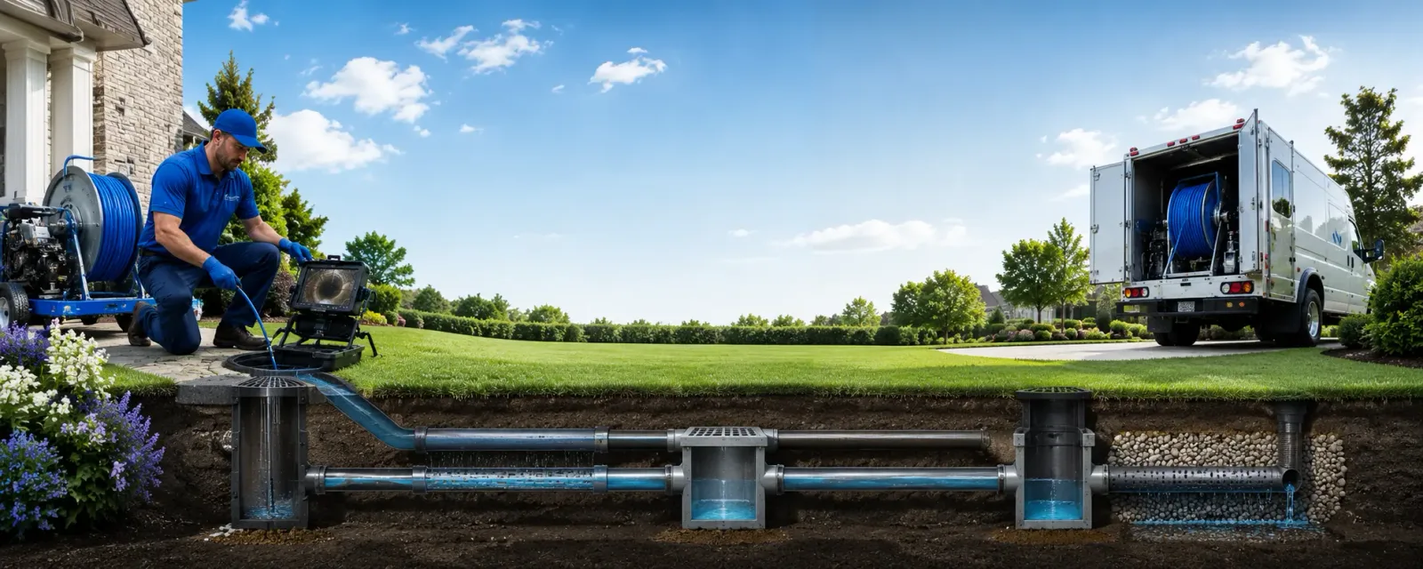 Outdoor drain cleaning information for Huttonsville, WV